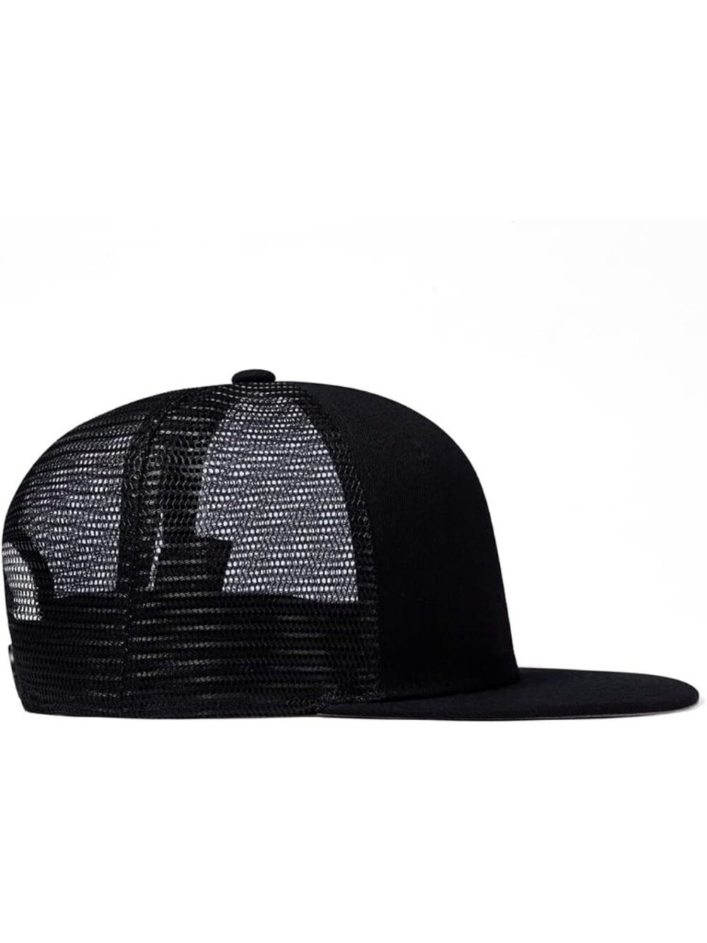 Unisex Black Snapback Hat Hip Hop Style Colorful Adjustable Baseball Cap - Picture 6 of 7